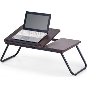 Bett-Tablet 23x60 cm schwarz/braun