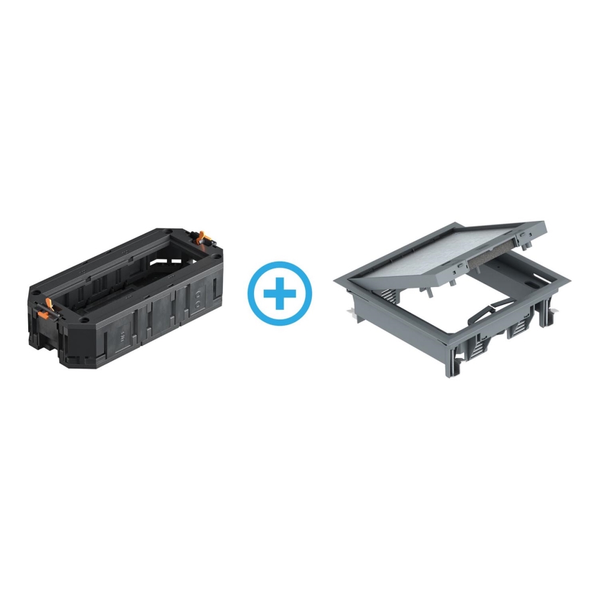 BETTERMANN - Bodendose für Doppelböden 12 Module (6 Geräte 45x45)