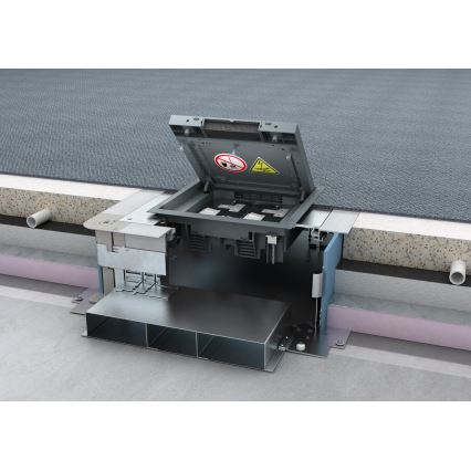 BETTERMANN - Bodendose für Doppelböden 12 Module (6 Geräte 45x45)