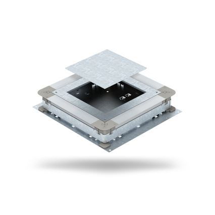 BETTERMANN - Cassetta a pavimento per calcestruzzo 24 moduli (12 dispositivi 45x45)