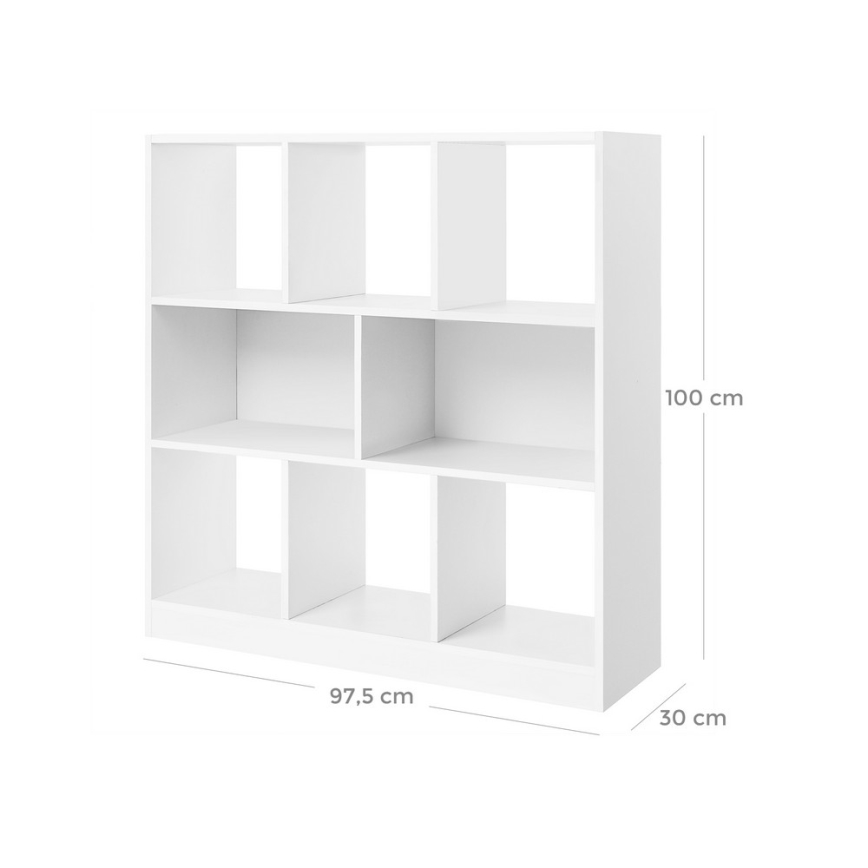 Bibliothèque DOVARO blanche