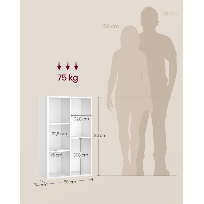 Bibliothèque DOVARO blanche