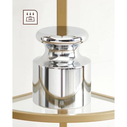 Bibliothèque GLASY dorée