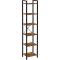 Bibliothèque NAVARO 40 x 179 x 30 cm marron/noir
