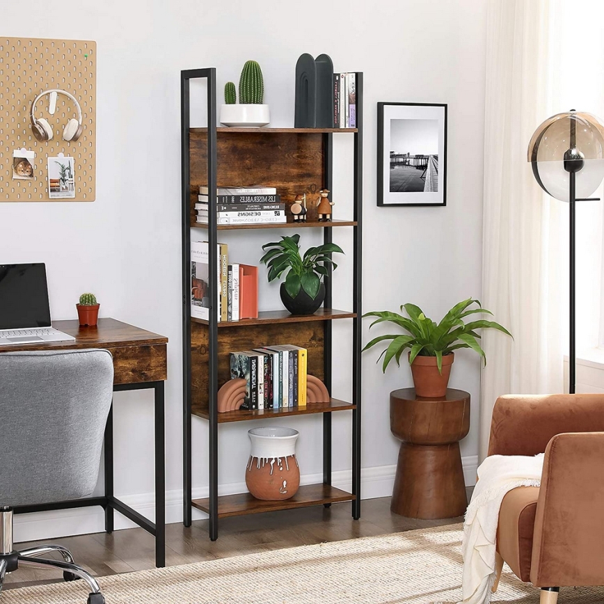 Bibliothèque NAVARO brun/noir