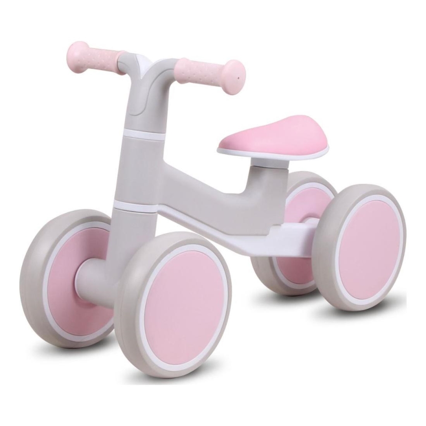 Bici a spinta KVADROLET grigio/rosa
