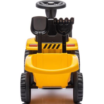 Bici a spinta trattore CAT 2xAA giallo/nero