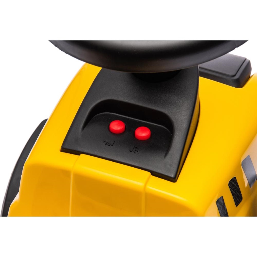 Bici a spinta trattore CAT 2xAA giallo/nero