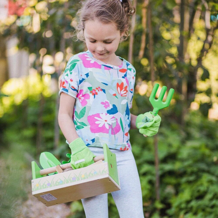 Bigjigs Toys - Gartenset in einer Kiste