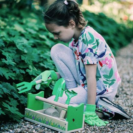 Bigjigs Toys - Gartenset in einer Kiste
