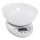 Bilancia da cucina digitale con un bowl 1xCR2032 bianco