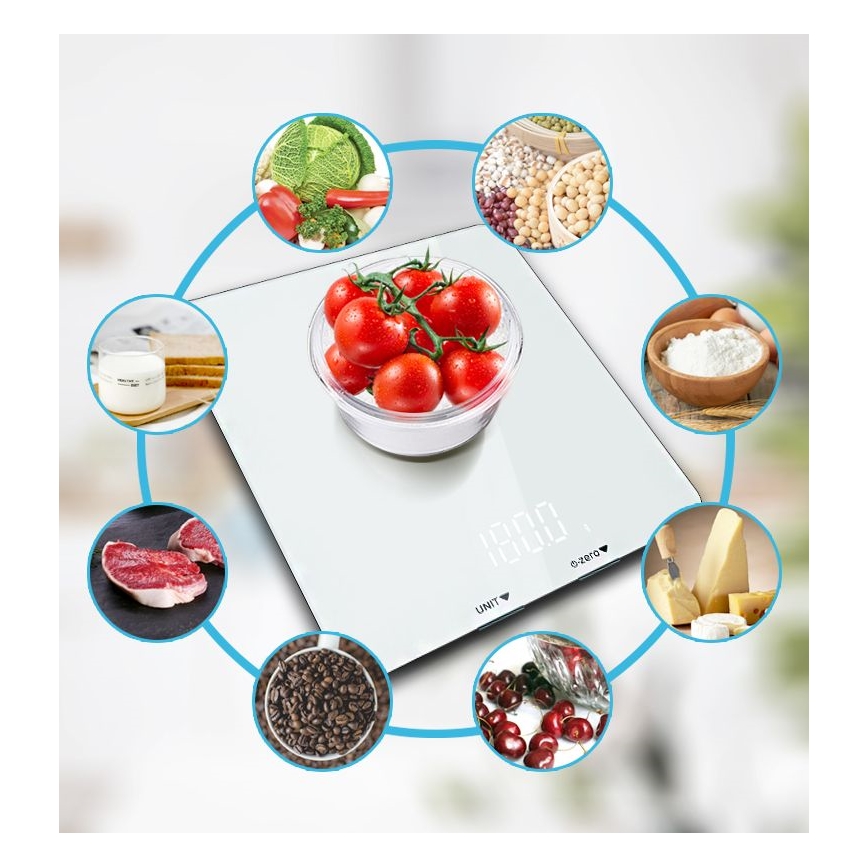 Bilancia nutrizionale smart 3xAAA Bluetooth