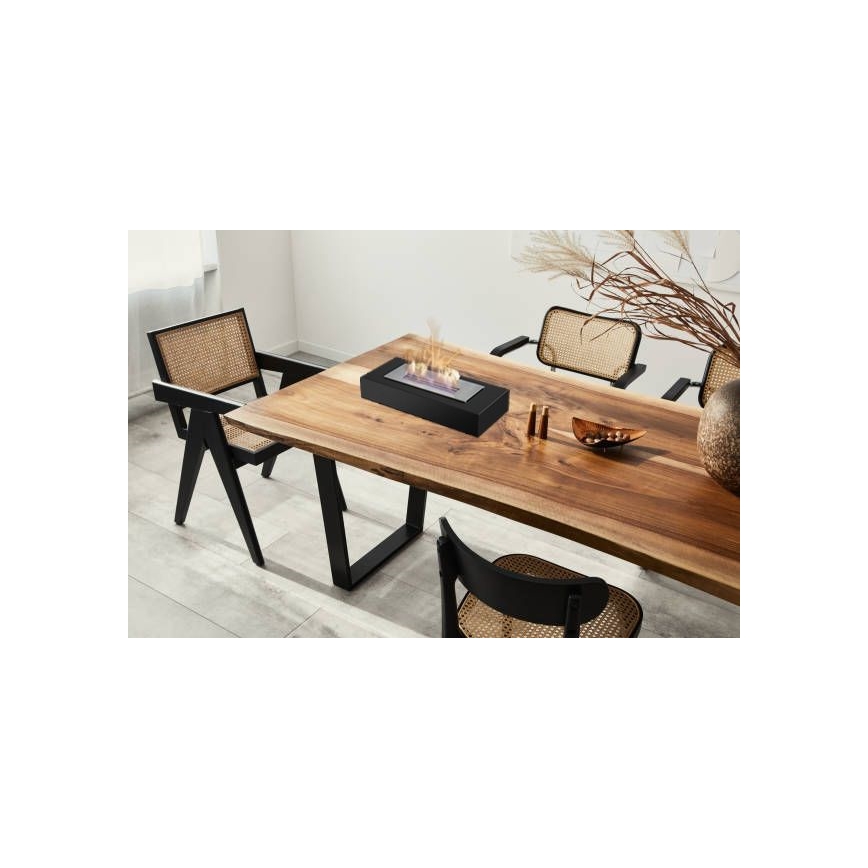 Kratki - Camino BIO 8,5x49 cm 2,5 kW nero