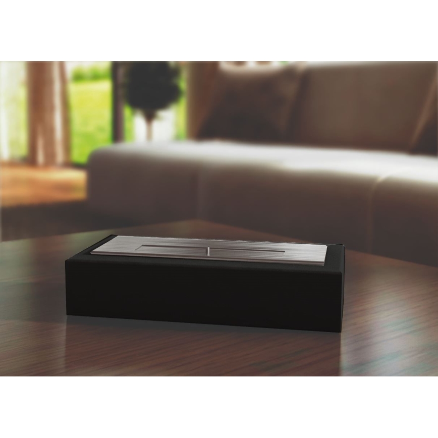 Kratki - Camino BIO 8,5x49 cm 2,5 kW nero