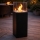 Bio-Kamin ALICANTE 26,5x80,5 cm 2kW schwarz + Schutzabdeckung