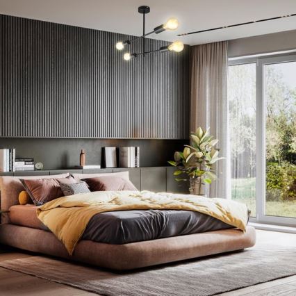 BK Licht 1343 - Lampadario su palo 4xE27/60W/230V