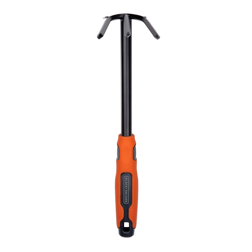 BLACK+DECKER - Gartenhacke mit dreizinkigem Bodenlockerer 30 cm