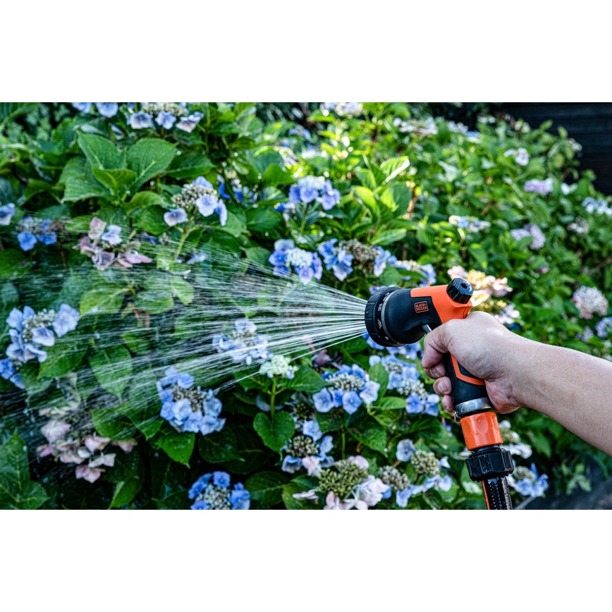 BLACK+DECKER - Pistolet d'arrosage avec 3 connecteurs