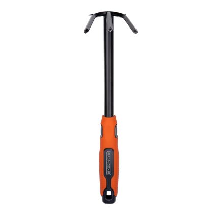 BLACK+DECKER - Zappetta da giardino con tre punte per dissodare il terreno 30 cm