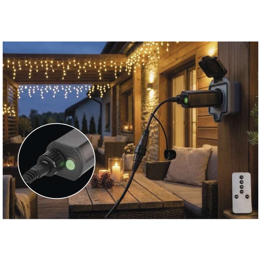Bloc d'alimentation pour éclairage de guirlandes de Noël raccordable 80 V IP44
