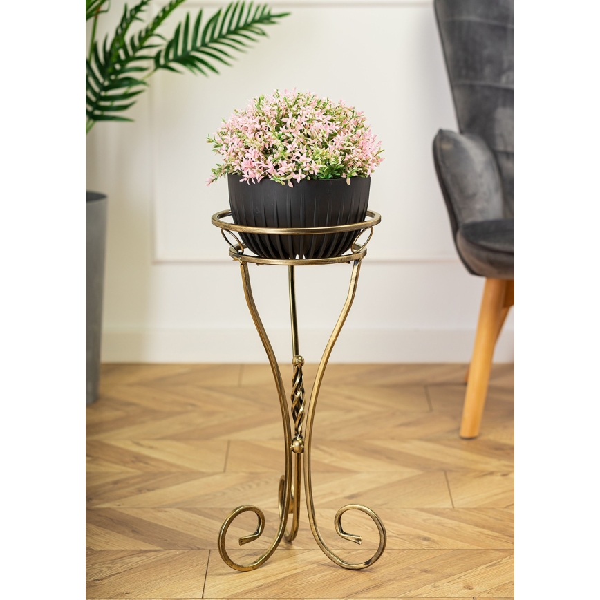 Blumenständer 60x28 cm golden