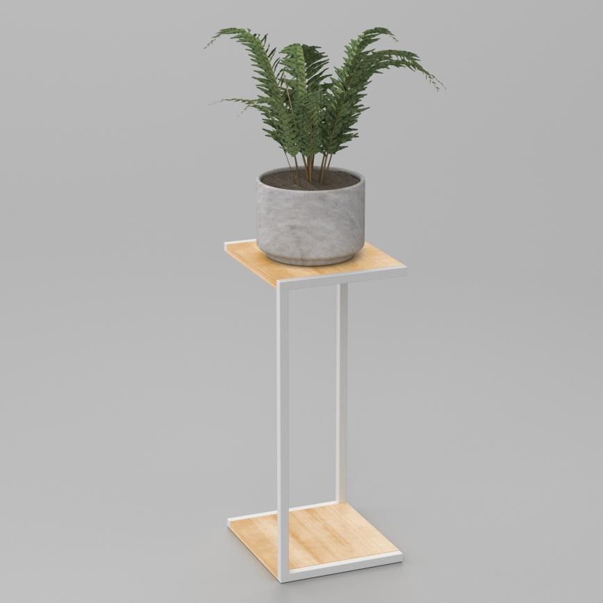 Blumenständer 70x30x34 cm Weiß