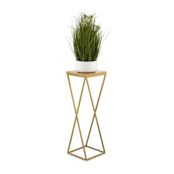 Blumenständer LOFT 70x24 cm gold/braun