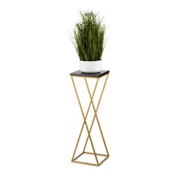 Blumenständer LOFT 70x24 cm gold/schwarz