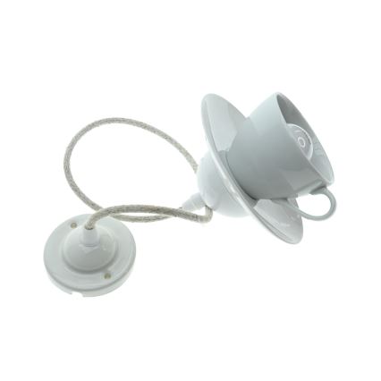 Bohemia-Design - Lampada a sospensione in porcellana con cavo 1xE27/60W/230V