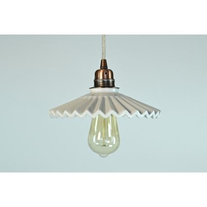 Bohemia-Design - Lampadario in porcellana a sospensione con cavo 1xE27/60W/230V