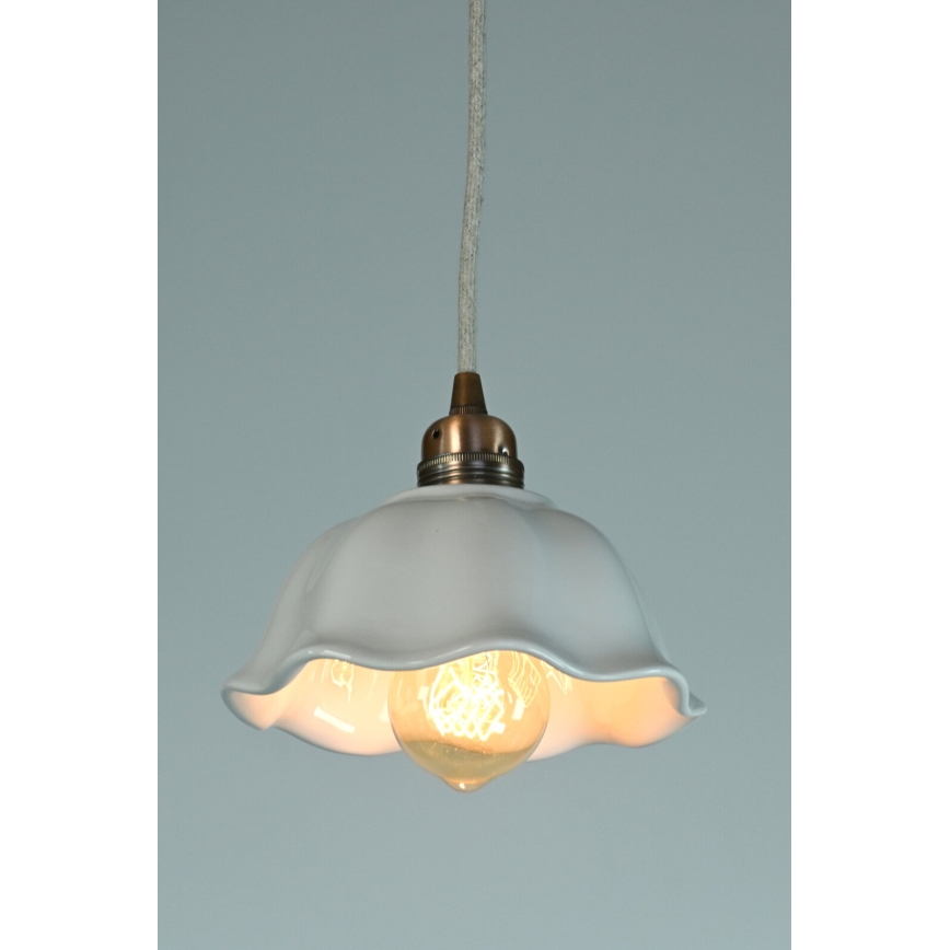 Bohemia-Design - Porzellan-Hängeleuchte an Kabel 1xE27/60W/230V