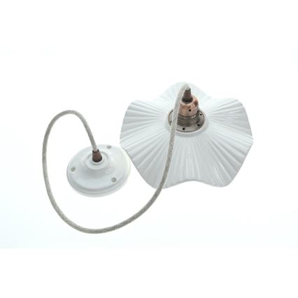 Bohemia-Design - Suspension en porcelaine sur câble 1xE27/60W/230V