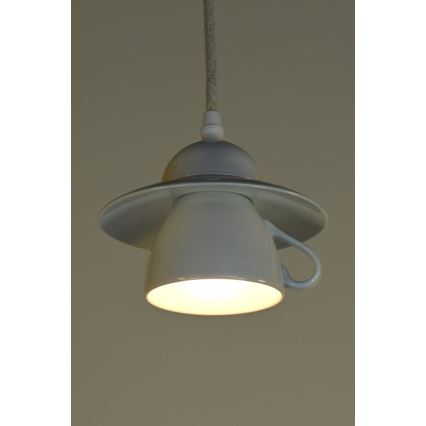 Bohemia-Design - Suspension en porcelaine sur câble 1xE27/60W/230V