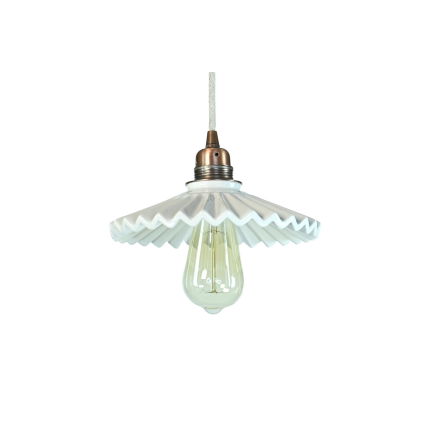 Bohemia-Design - Suspension en porcelaine sur cordon 1xE27/60W/230V