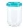 Boîte alimentaire INTERLOCK 0,7 l turquoise/transparente