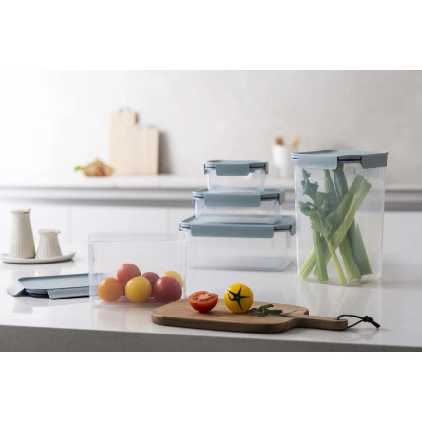 Boîte de conservation alimentaire CLASSIC PLUS 2 l, bleue/transparente