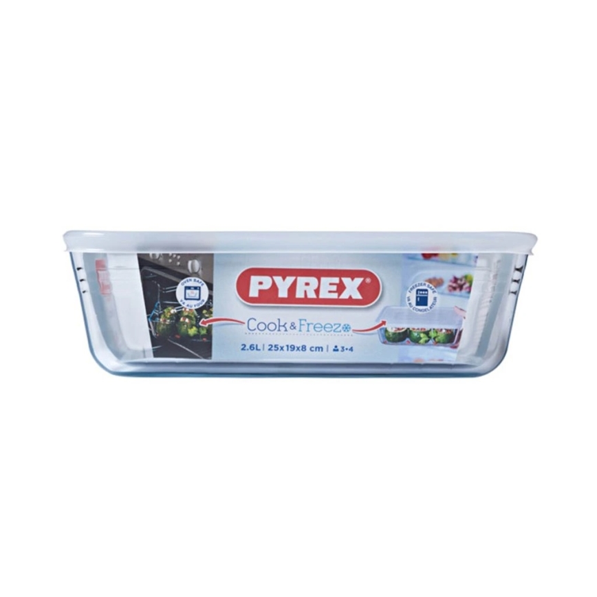 Boîte de conservation en verre PYREX 2,6 l