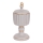 Boîte décorative 21x9 cm grise/dorée