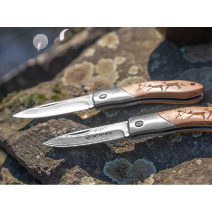 Böker - Coltello tascabile in damasco Magnum Caveman 19,4 cm