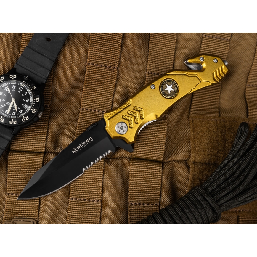 Böker - Coltello tascabile Magnum Army Rescue 21,9 cm