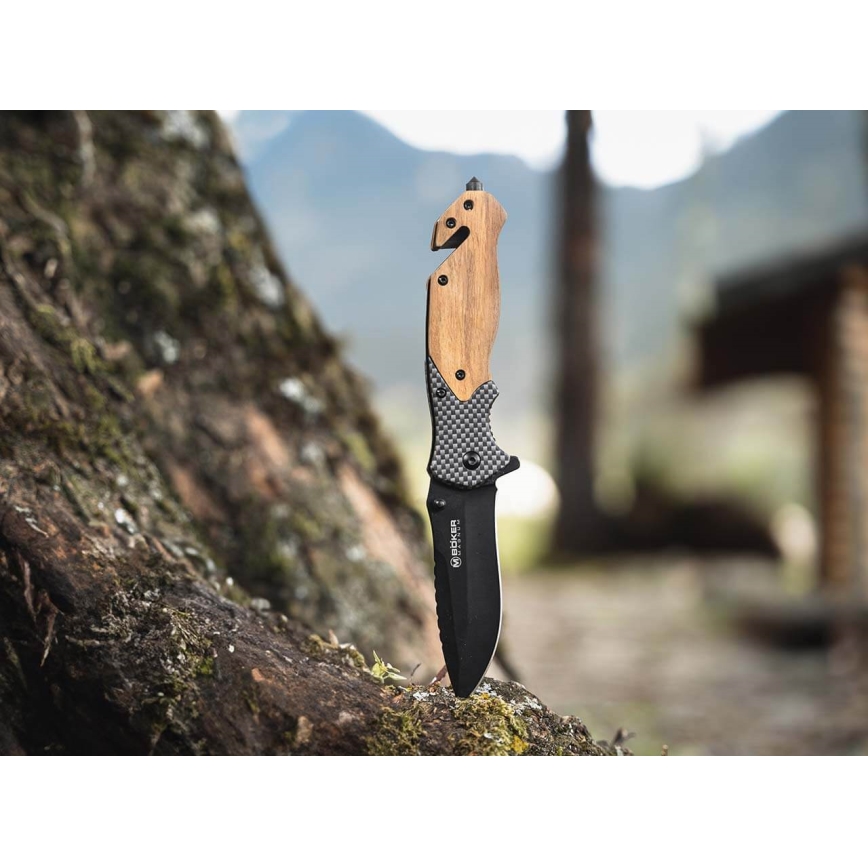 Böker - Taschenmesser Magnum Blomkvist Olive 20,5 cm Olivenbaumholz