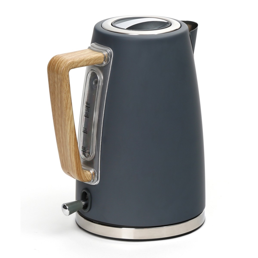 Bollitore 1,7 l 2400W/230V acciaio inox/grigio