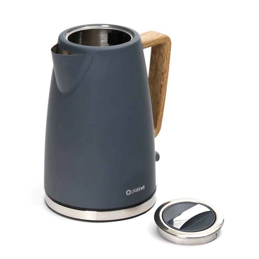 Bollitore 1,7 l 2400W/230V acciaio inox/grigio
