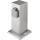 Borne prises électriques extérieure 2Z 230V IP44 chrome mat angulaire