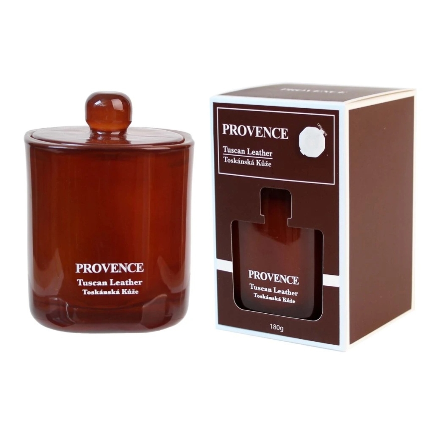 Bougie parfumée TUSCAN LEATHER 180 g — 25 heures de combustion