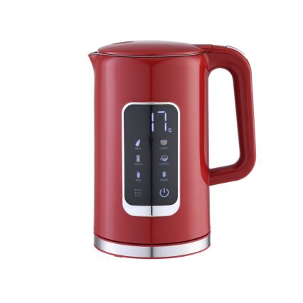 Bouilloire avec écran LCD 1,7 l 2200W/230V rouge + gobelet de voyage 450 ml