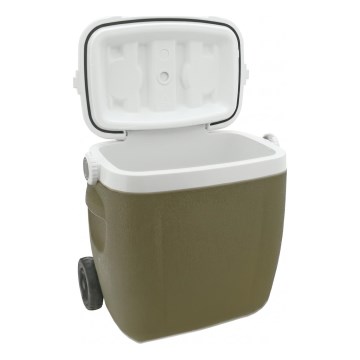 Box refrigerante portatile 16 l con ruote, verde