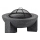 Braciere portatile con griglia 79,5x38 cm nero/granito scuro
