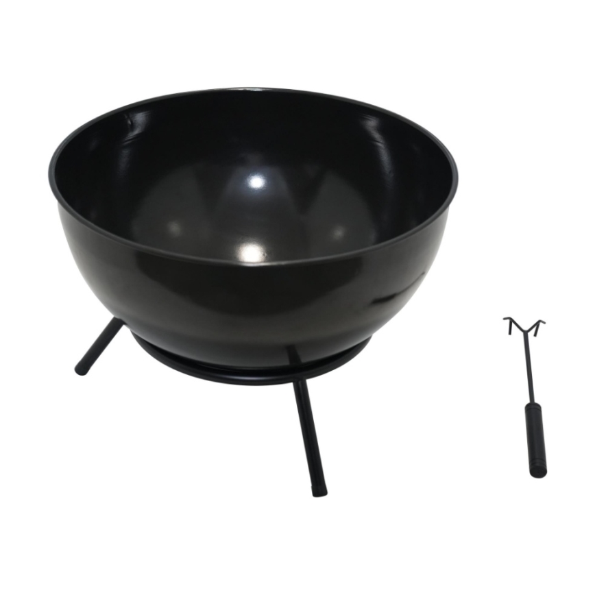 Brasero portable noir