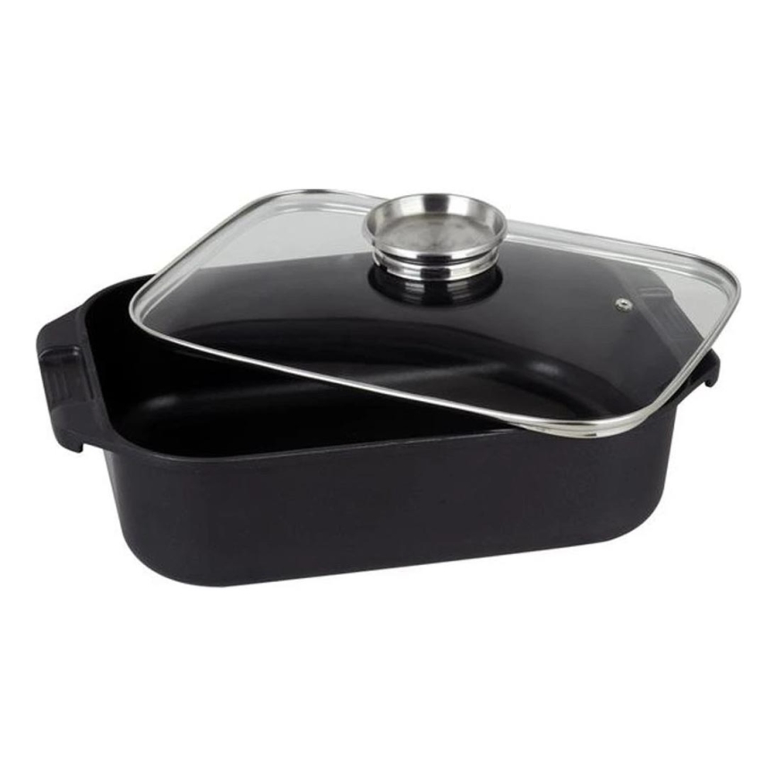 Bräter mit Deckel TORO 6,5 l 34,5x10x24,5 cm schwarz